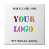 会社のカスタムロゴ文字セラミックタイルギフト タイル (正面)