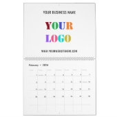 会社のカスタムロゴ文字ビジネスカレンダー カレンダー (2月 2026)