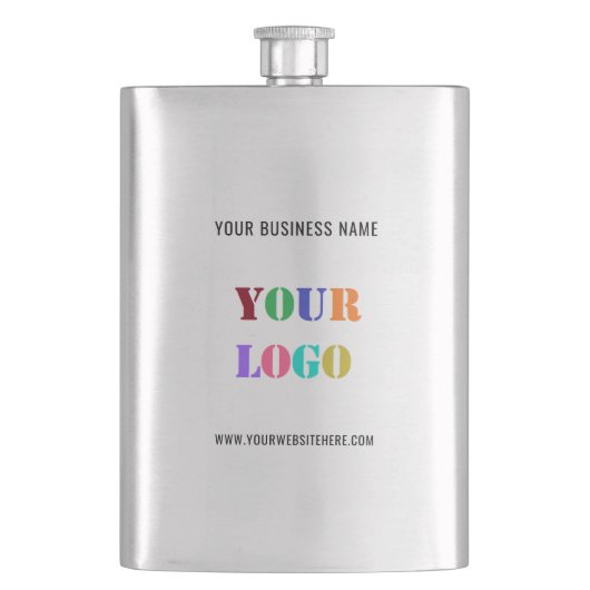 会社のカスタムロゴ文字ビジネスギフトフラスコ フラスク (正面)