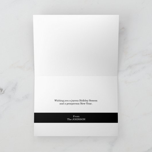 会社のカスタムロゴ金ゴールドリースユーカリsq シーズンカード (内部)