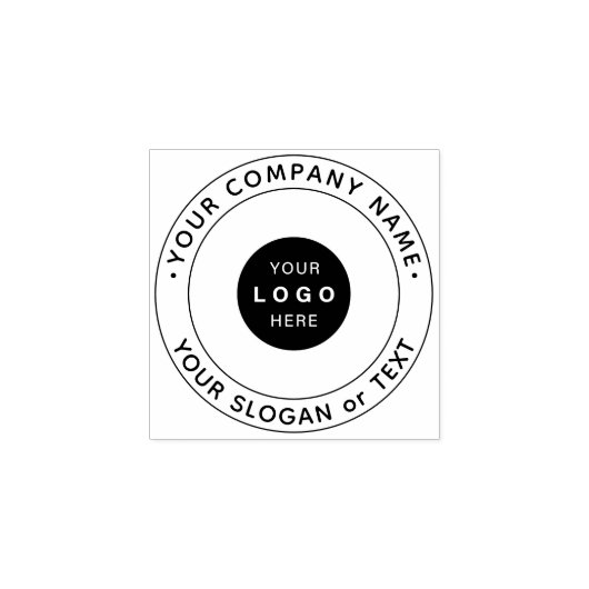 会社のカスタムロゴ ラバースタンプ (インプリント)