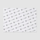 会社のカスタムロゴ(白) 薄葉紙 (正面)