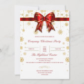 会社のクリスマスパーティの招待状の電子メ企業のール 招待状 (正面)