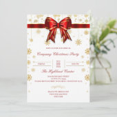 会社のクリスマスパーティの招待状の電子メ企業のール 招待状 (スタンド正面)