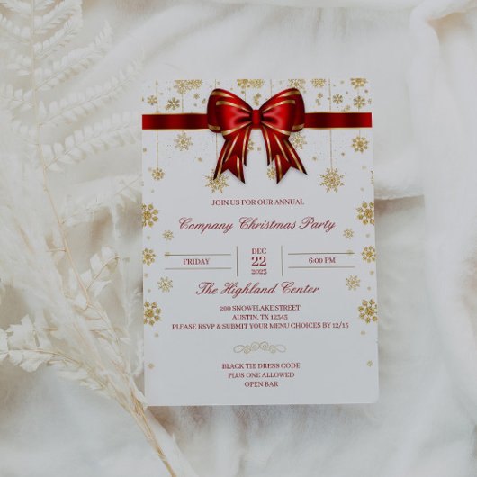 会社のクリスマスパーティの招待状の電子メ企業のール 招待状
