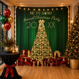 会社のクリスマスパーティーのフォトバックドロップ タペストリー