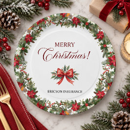 会社のクリスマスパーティー ペーパープレート