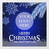 会社のクリスマスロゴ ウィンドウサイン (シート)