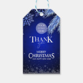 会社のクリスマスロパーソナライズされたゴ ギフトタグ (正面)