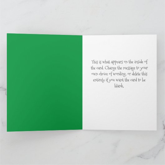 会社のクリスマス カード (内部)