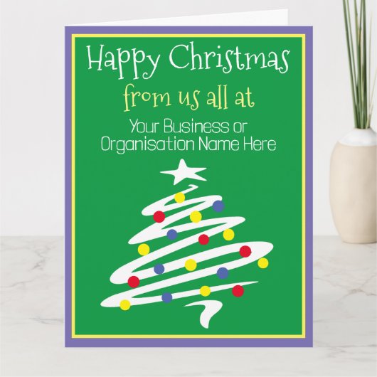 会社のクリスマス カード (正面)