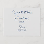 会社のクリスマス・パーティの赤いサンタの従業員のギフト インビテーションポストカード (裏面)