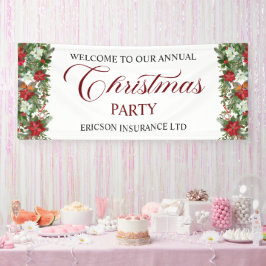 会社のクリスマス・パーティーのご案内 横断幕