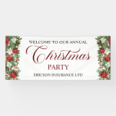 会社のクリスマス・パーティーのご案内 横断幕 (横)