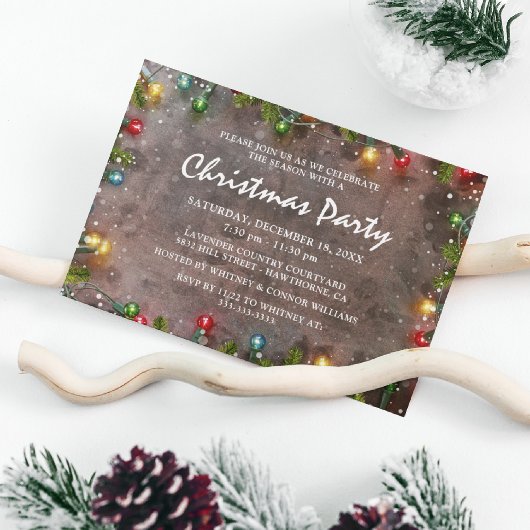 会社のクリスマス・ホリデーパーティー 招待状