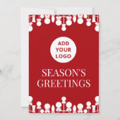 会社のクリーンロゴホリデーカード シーズンカード (正面)