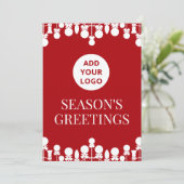 会社のクリーンロゴホリデーカード シーズンカード (スタンド正面)