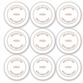 会社のシートにビジネスロゴ9 シール (正面)