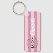 会社のスタイリッシュロゴビジネスプロモーションギフト キーホルダー (正面)