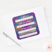 会社のスタッフラベルシール スクエアシール (封筒)