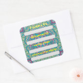 会社のスタッフラベルシール スクエアシール (封筒)