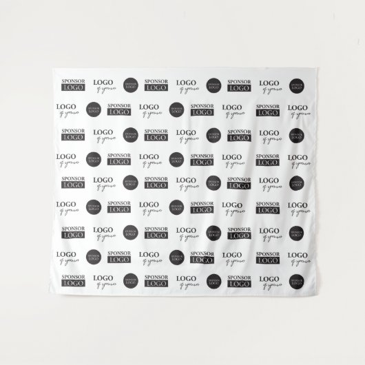 会社のスポンサーロカスタムゴの手順と繰り返し タペストリー (正面(横))