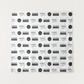 会社のスポンサーロゴカスタムの手順と繰り返し タペストリー (正面)