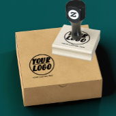 会社のパーソナライズされたロゴひな形 ラバースタンプ