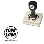 会社のパーソナライズされたロゴひな形 ラバースタンプ (押印)