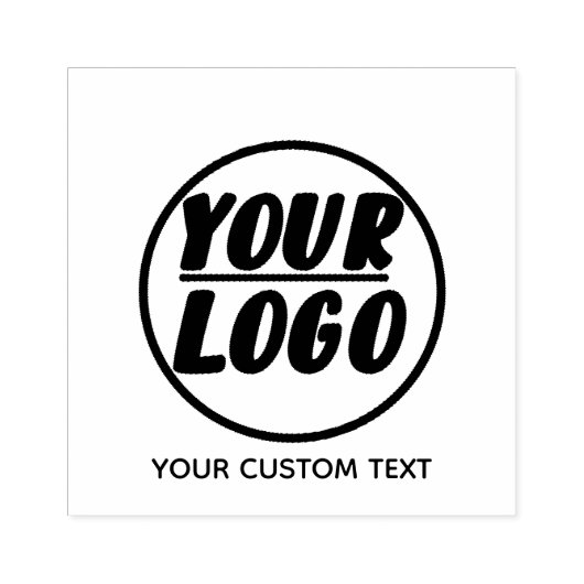 会社のパーソナライズされたロゴひな形 ラバースタンプ (インプリント)