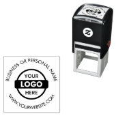 会社のパーソナライズされたロゴ名のアドレス セルフインキングスタンプ (インサイチュ)