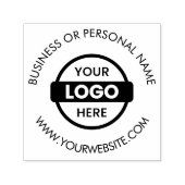 会社のパーソナライズされたロゴ名のアドレス セルフインキングスタンプ (デザイン)