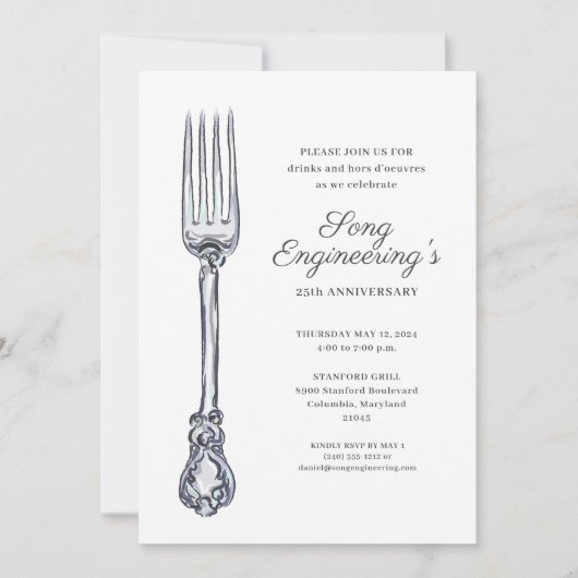 会社のパーティー 招待状 (正面)