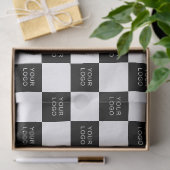 会社のビジネスブランドロゴパターンクラフト 薄葉紙 (ギフト)