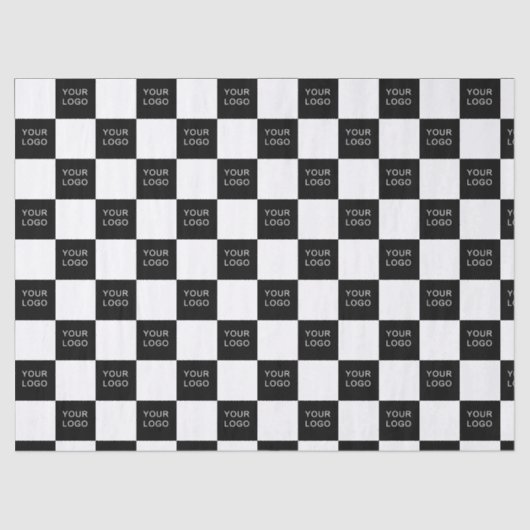 会社のビジネスブランドロゴパターンクラフト 薄葉紙 (正面)