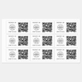 会社のビジネスロゴのQRコード資産IDプロパティ ラベル (シート)