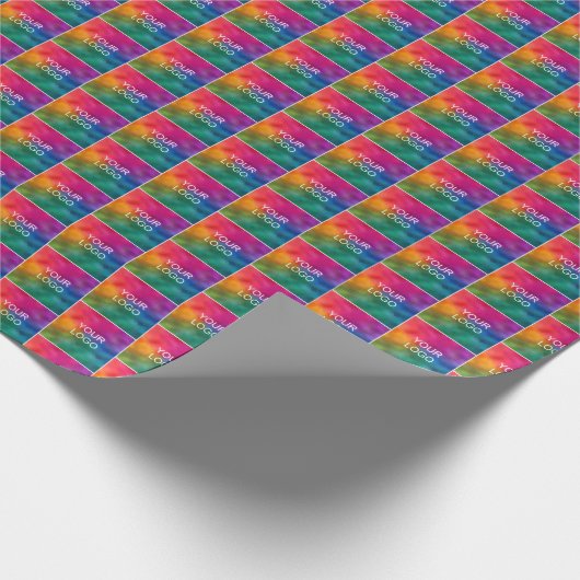 会社のビジネスロゴはこちらトレンディープロモーション ラッピングペーパー (角)