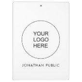 会社のビジネスロゴをここに追加 クリップボード (裏面)