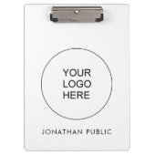 会社のビジネスロゴをここに追加 クリップボード (正面)