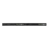 会社のビジネスロゴを黒でスクリプト化していただき、ありがとうございます サテンリボン (正面)