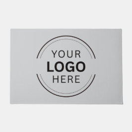 会社のビジネスロゴブラックモダンプロフェッショナル ドアマット