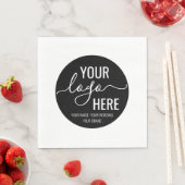 会社のビジネスロゴブランディングカスタムの色 スタンダードランチョンナプキン (インサイチュ)