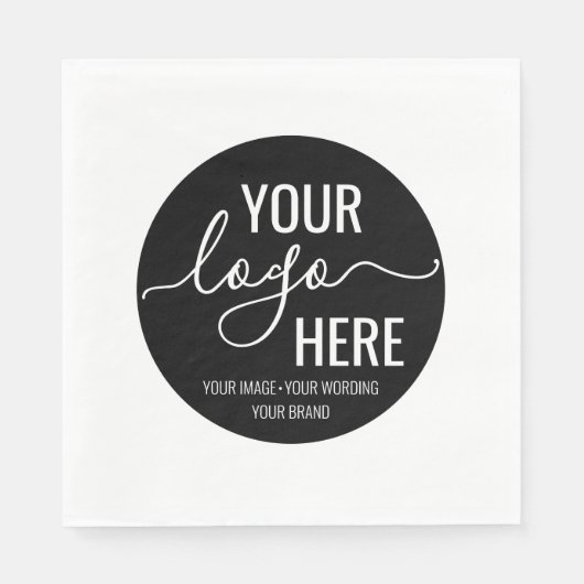 会社のビジネスロゴブランディングカスタムの色 スタンダードランチョンナプキン (正面)