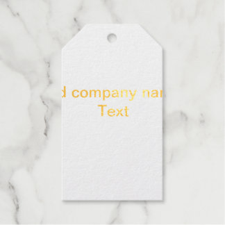会社のビジネス名の追加文字詳細 ミニマル ギフトタグ
