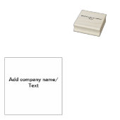 会社のビジネス名の追加文字詳細 ミニマル ラバースタンプ (押印)