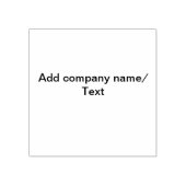 会社のビジネス名の追加文字詳細 ミニマル ラバースタンプ (インプリント)