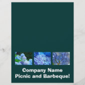 会社のピクニック&バーベキュー!Flyersテキストの追加 チラシ (正面)