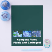 会社のピクニック&バーベキュー！Flyersテキストの追加 チラシ (シングル)