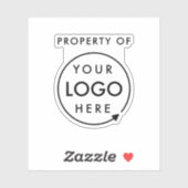 会社のプロパティロゴ |ビジネス資産ノートパソコン シール (シート)