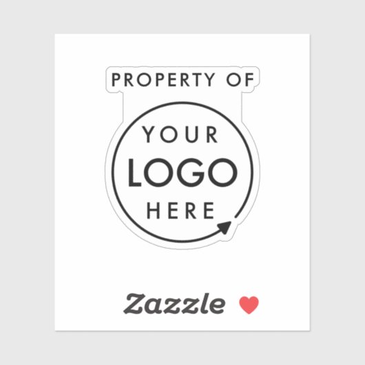 会社のプロパティロゴ |ビジネス資産ノートパソコン シール (シート)